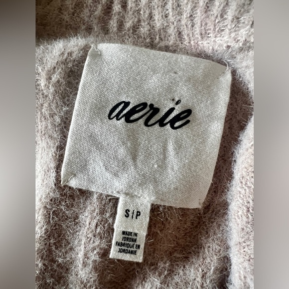 Aerie Buttercream Drop Shoulder Ribbed Sweater - Small - Picture 8 of 10